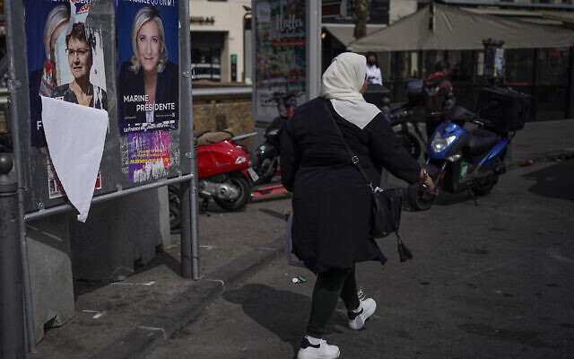 Mujer musulmana francesa