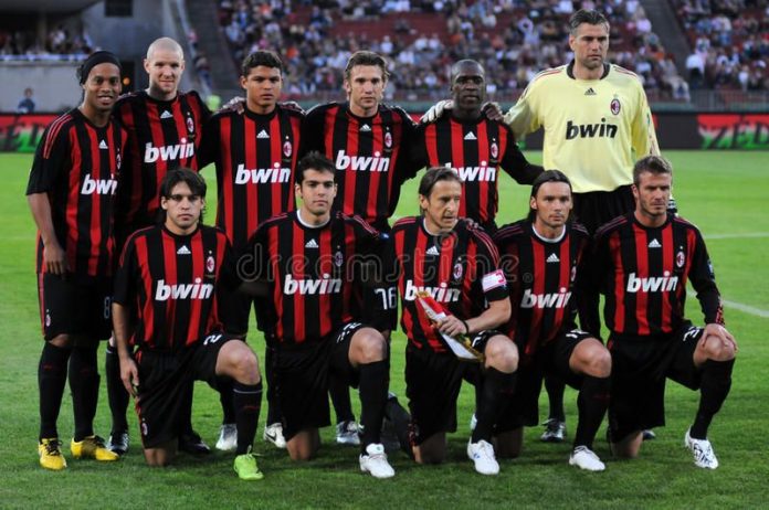 Jugadores del Club de Fútbol Milán