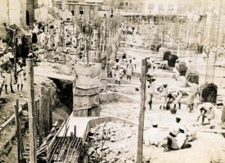 Se subastaron documentos raros que muestran la primera ampliación de la Mezquita del Profeta en 1955 Foto de la primera expansión de la Mezquita del Profeta
