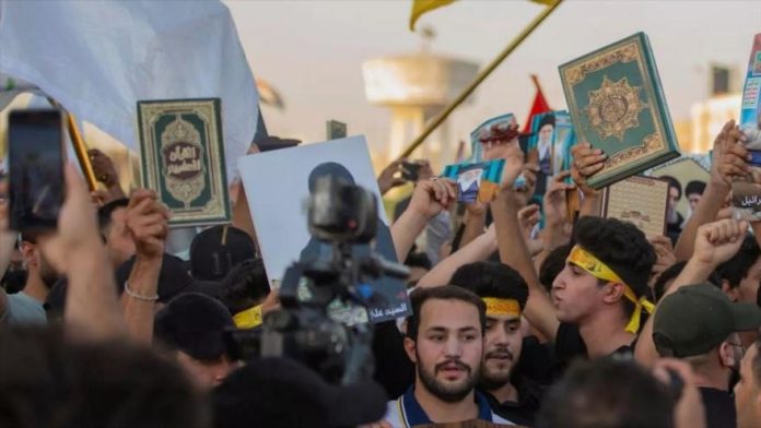 Manifestación en Iraq contra la profanación del Corán en Suecia