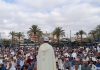 Miles de musulmanes melillenses se congregan en la Plaza Multifuncional en un rezo multitudinario por la paz y la convivencia en la ciudad Oración del Eid el Adha en Melilla