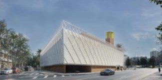 Los promotores de la mezquita de Sevilla: «Jamás hemos hablado de prioridad musulmana» Diseño exterior del proyecto de la mezquita de Sevilla