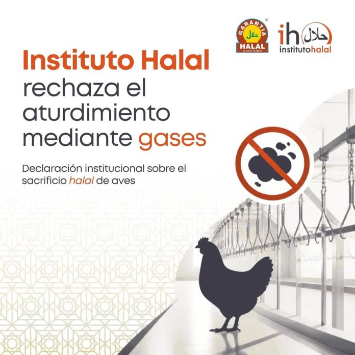 Instituto halal - Rechazo aturdimiento con gases